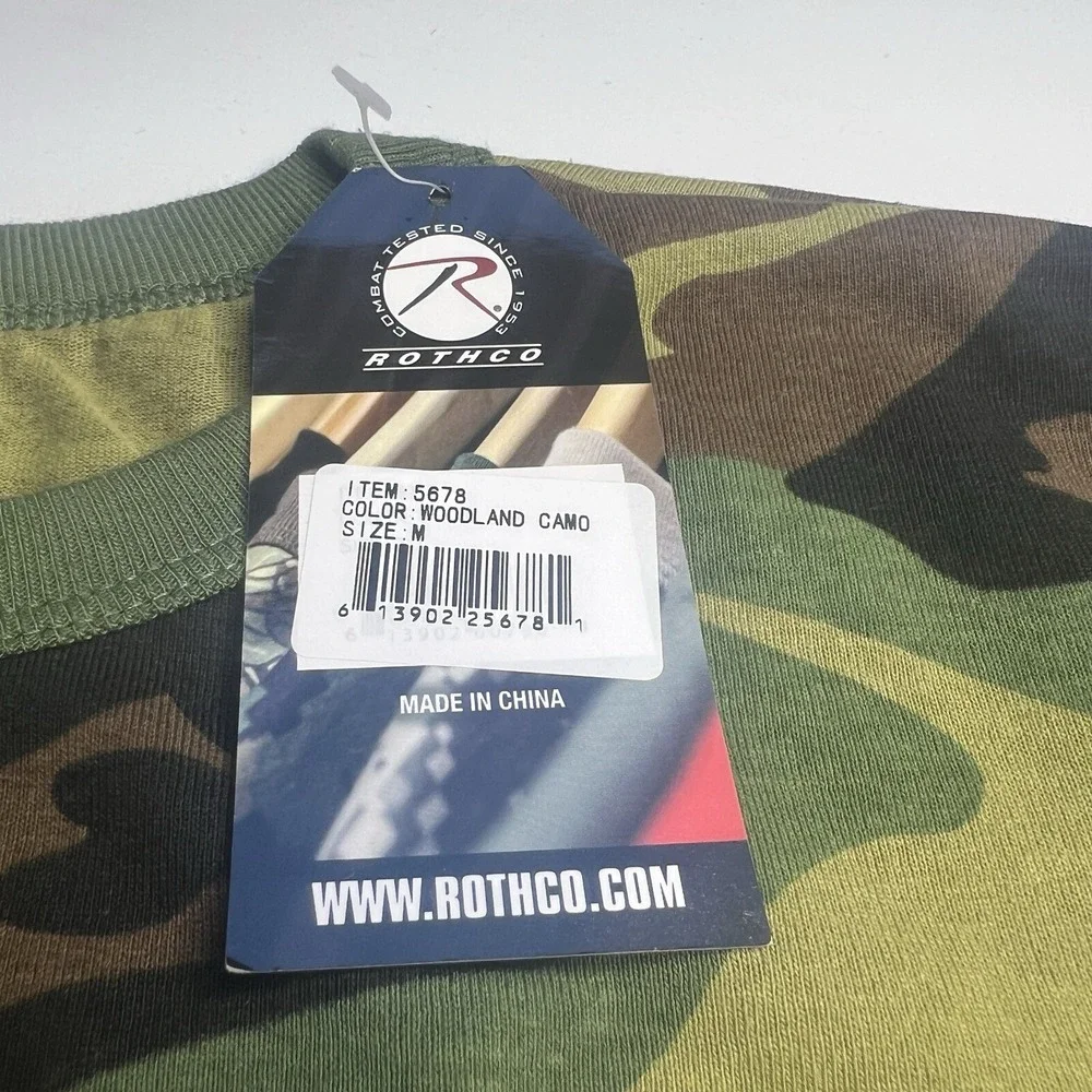 Rothco Men M Camo Short Sleeve Tactical Military‎ T-Shirt - Picture 5 of 8
